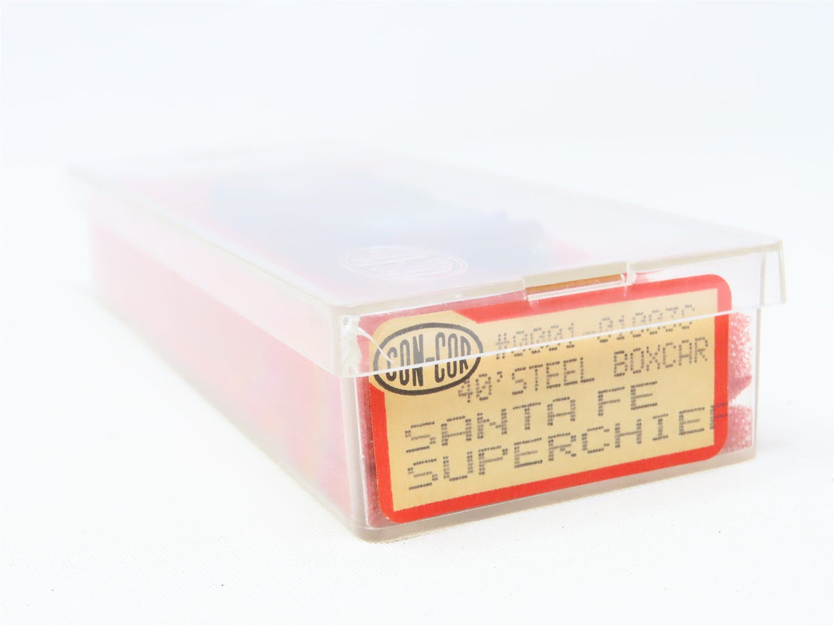 N Scale Con-Cor 0001-01003C ATSF Santa Fe Super California 40&#39; Box Car #104958