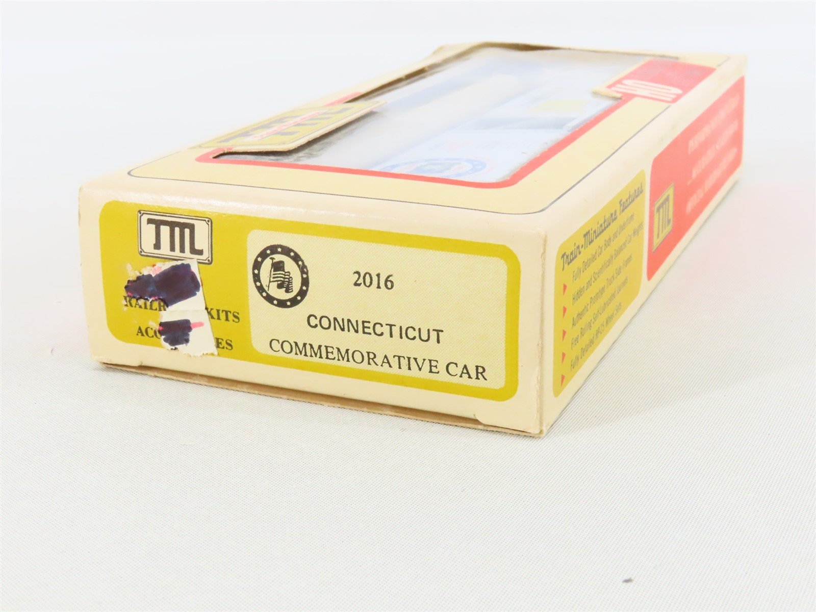 HO Scale Train-Miniature Kit 2016 CONN Connecticut Commemorative Boxcar #10105