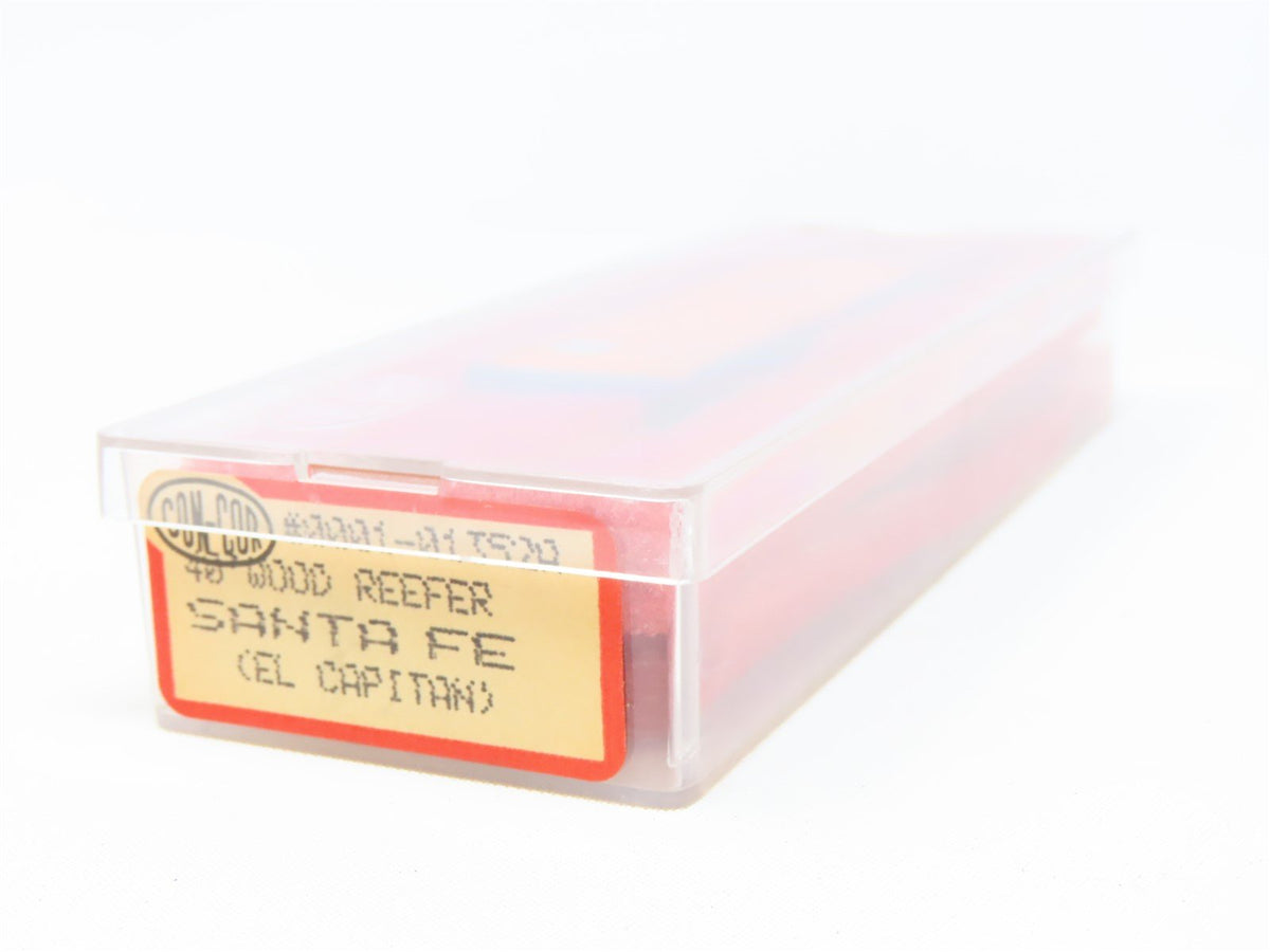N Scale Con-Cor 0001-01352A ATSF Santa Fe &#39;El Capitan&#39; 40&#39; Wood Reefer #11880