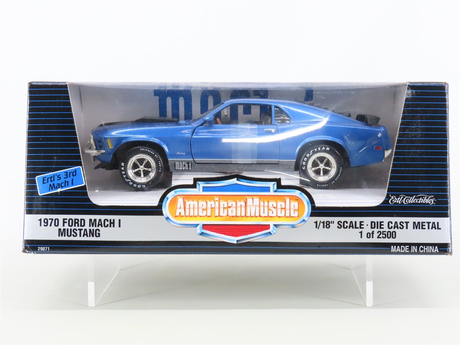 1:18 ERTL American Muscle 29071 1970 Ford Mach 1 Mustang 1 of 2,500