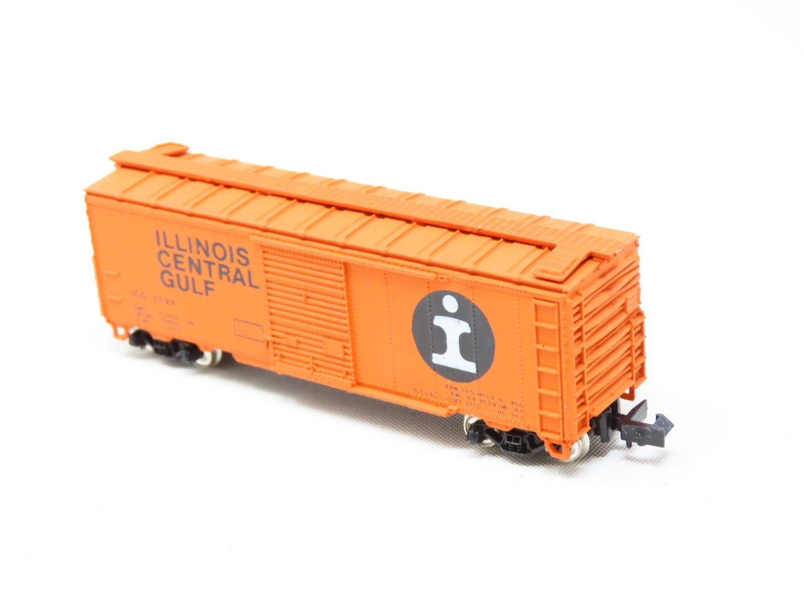 N Scale Con-Cor 0001-01004R ICG Illinois Central Gulf 40' Steel Boxcar #9949