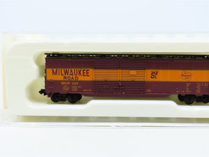 N Scale Con-Cor 0001-041206 MILW Milwaukee Road 50' Double Door Box Car #1413