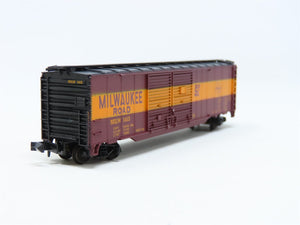 N Scale Con-Cor 0001-041206 MILW Milwaukee Road 50' Double Door Box Car #1413