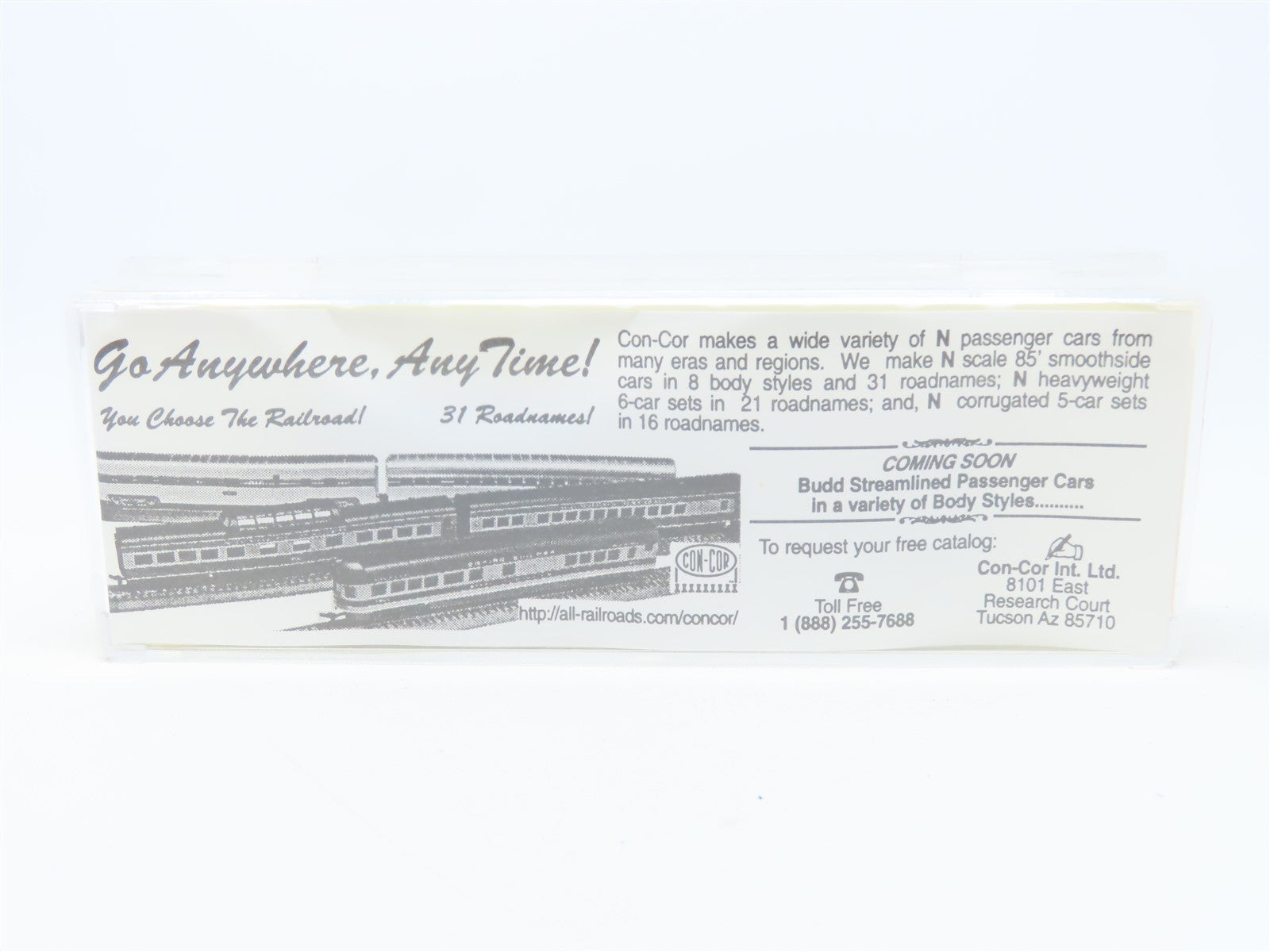 N Scale Con-Cor 0001-041206 MILW Milwaukee Road 50' Double Door Box Car #1413