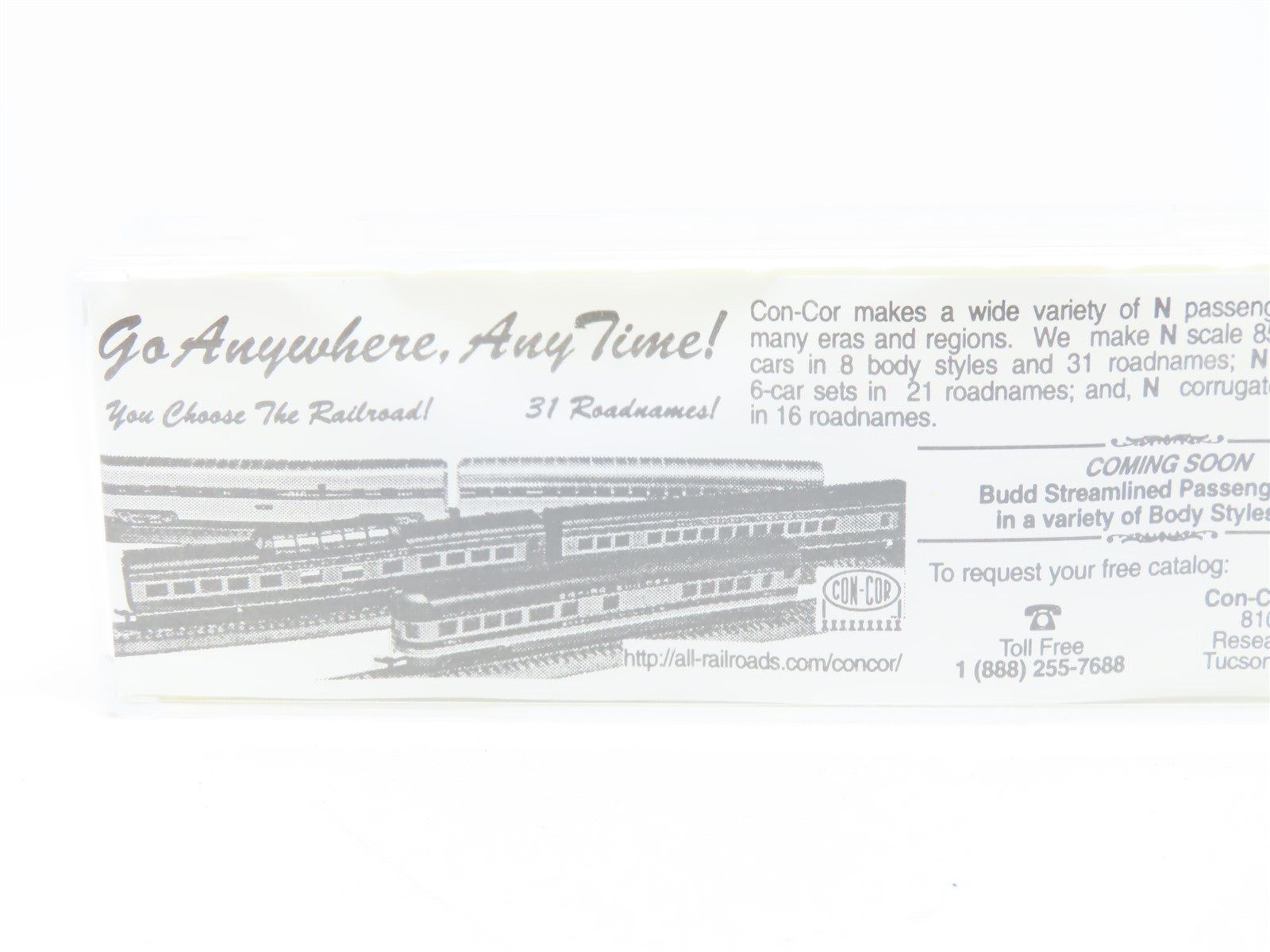 N Scale Con-Cor 0001-041206 MILW Milwaukee Road 50' Double Door Box Car #1413