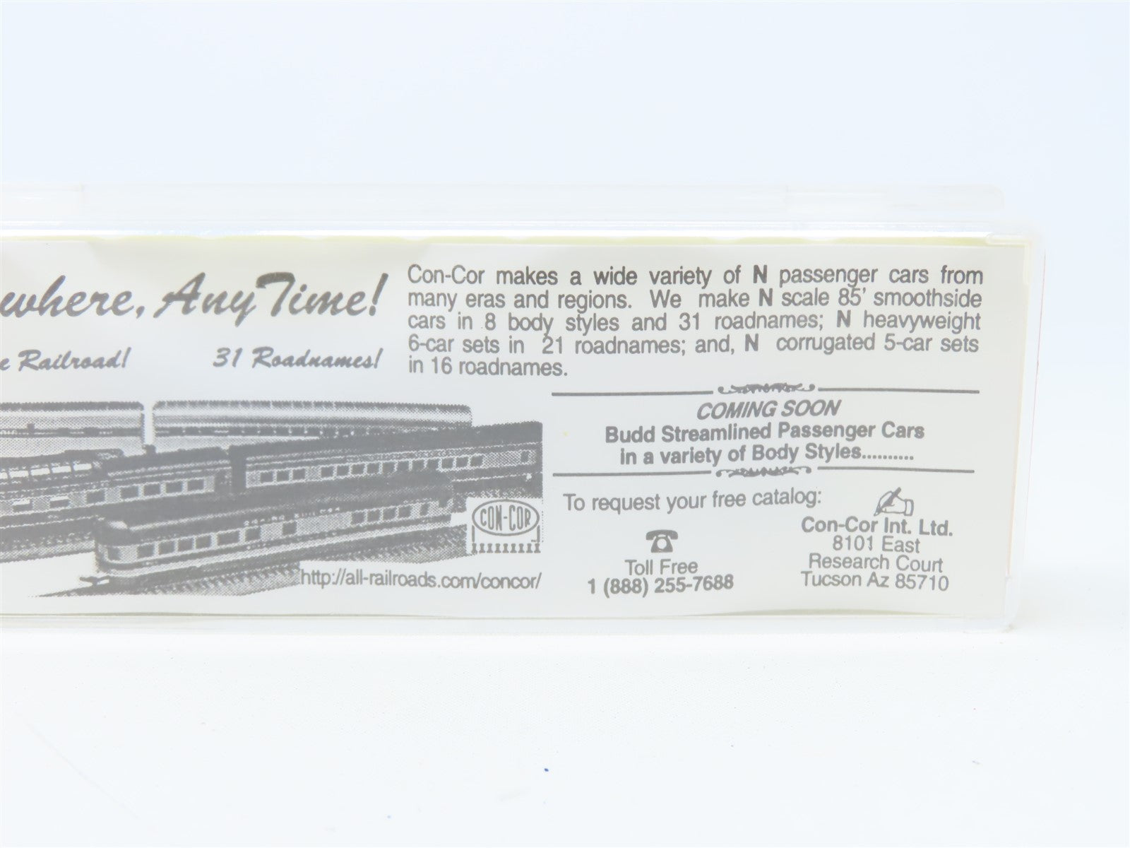 N Scale Con-Cor 0001-041206 MILW Milwaukee Road 50' Double Door Box Car #1413