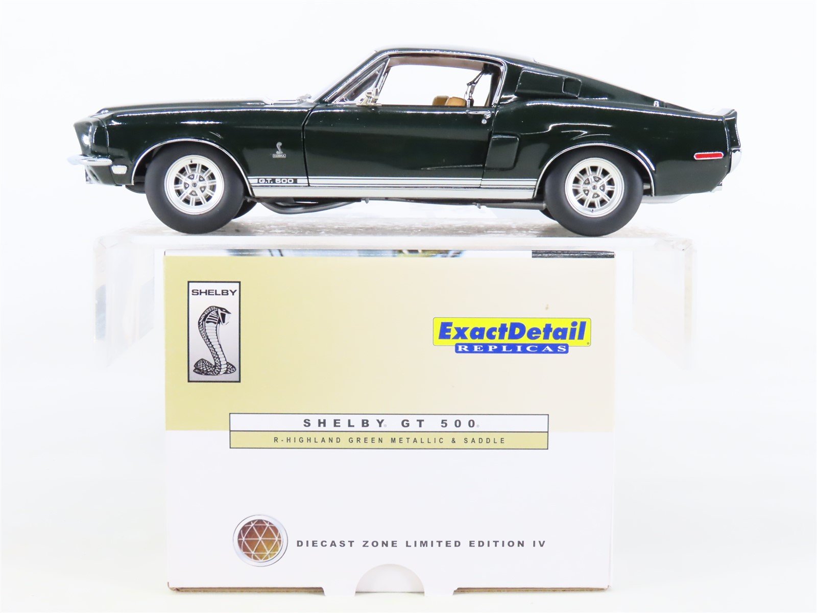 1:18 ExactDetail Replicas Super Fast Fastback IV 702Z 1968 Shelby GT 500 W/COA