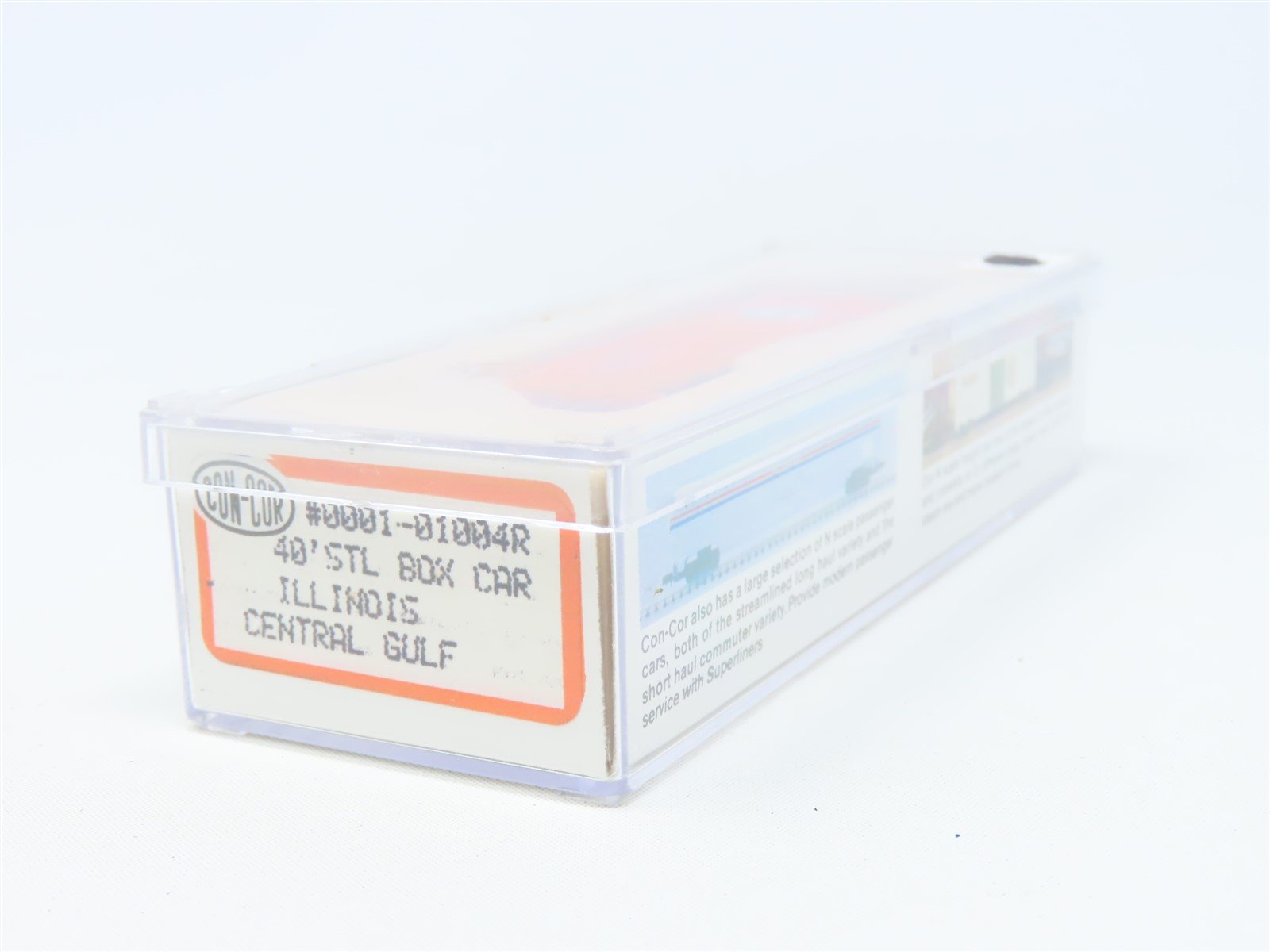 N Scale Con-Cor 0001-01004R ICG Illinois Central Gulf 40' Steel Boxcar #9949