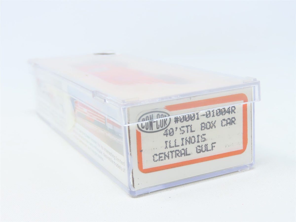 N Scale Con-Cor 0001-01004R ICG Illinois Central Gulf 40&#39; Steel Boxcar #9949