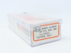 N Scale Con-Cor 0001-01004R ICG Illinois Central Gulf 40' Steel Boxcar #9949