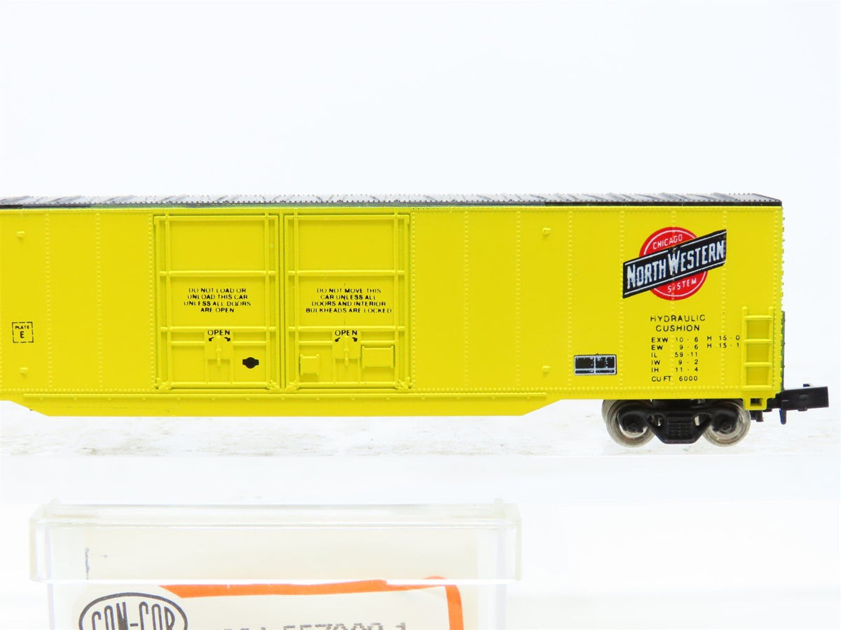 N Scale Con-Cor 001-557002-1 CNW Chicago North Western 60&#39; Boxcar #91357