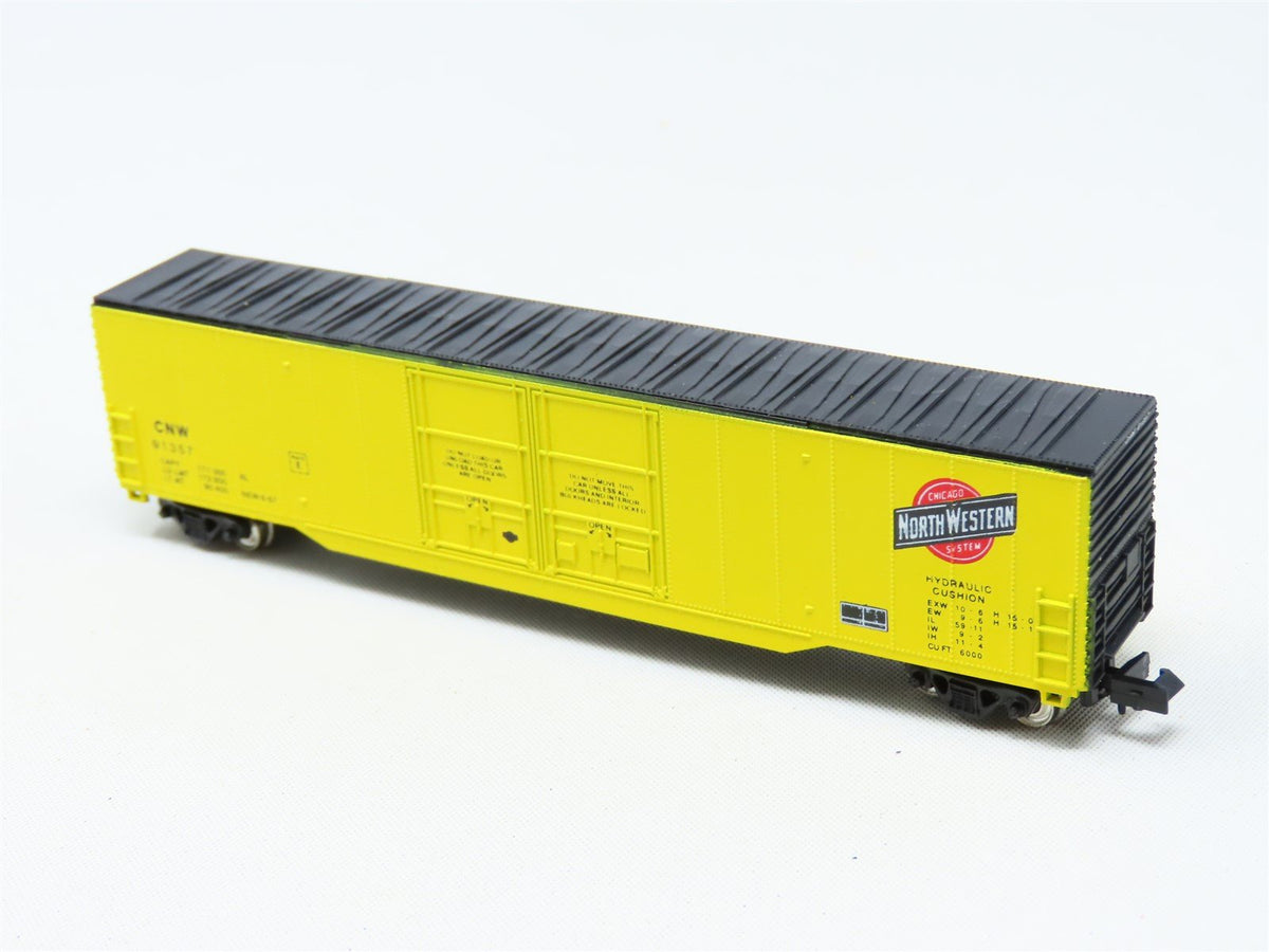 N Scale Con-Cor 001-557002-1 CNW Chicago North Western 60&#39; Boxcar #91357