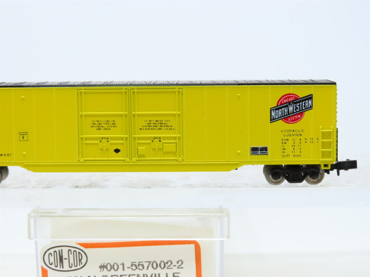 N Scale Con-Cor 001-557002-2 CNW Chicago North Western 60&#39; Boxcar #91385