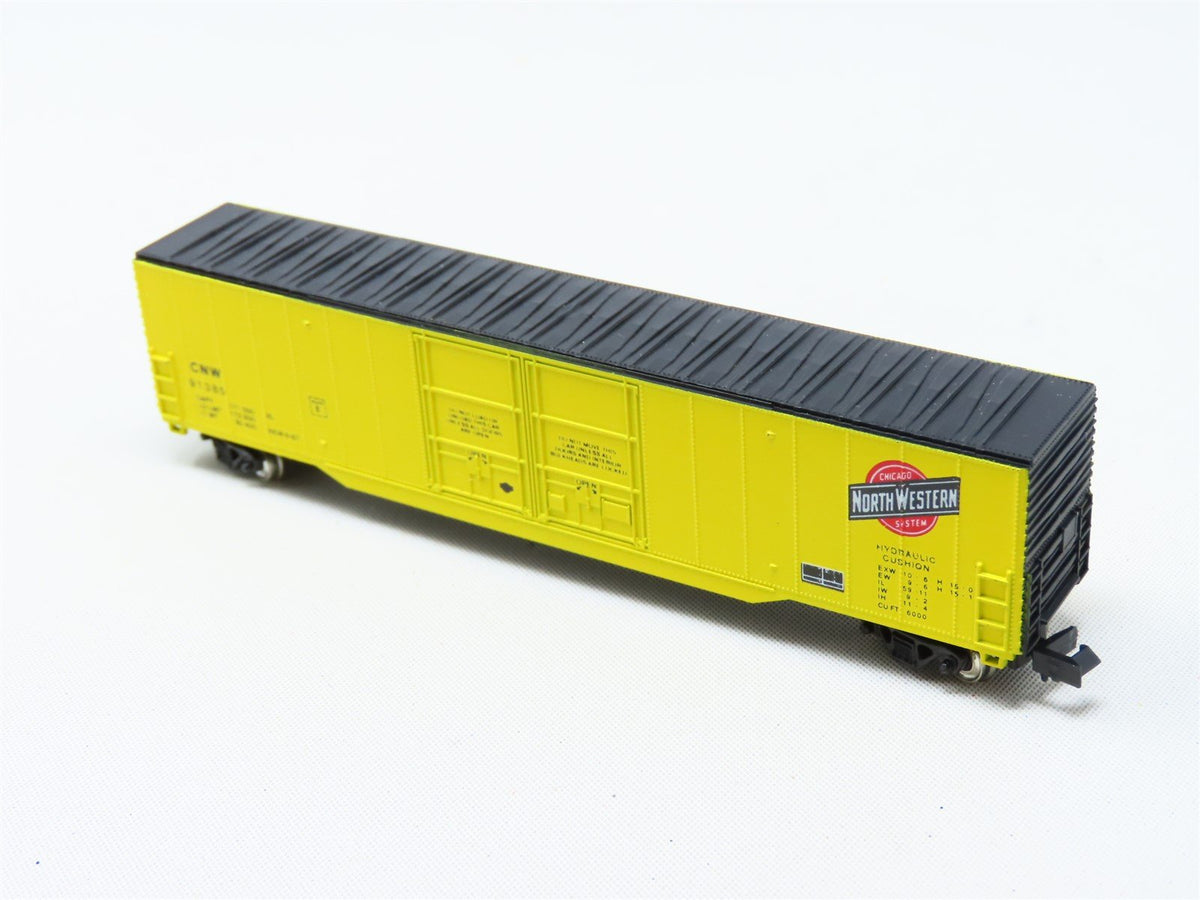 N Scale Con-Cor 001-557002-2 CNW Chicago North Western 60&#39; Boxcar #91385