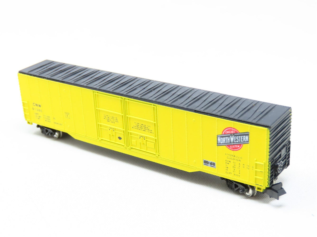 N Scale Con-Cor 001-557002-2 CNW Chicago North Western 60&#39; Boxcar #91385