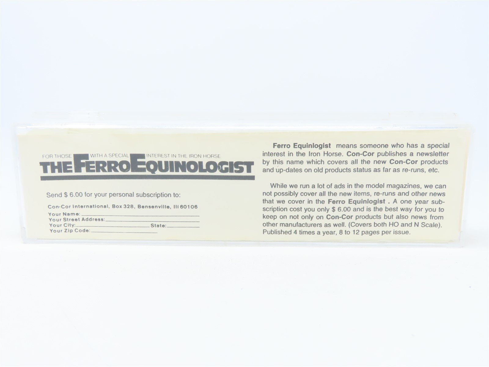 N Scale Con-Cor 001-557002-3 CNW Chicago North Western 60' Boxcar #91354