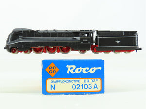 N Scale Roco 02103A DR German 4-6-2 BR 03.10 Streamlined Steam Locomotive #1050