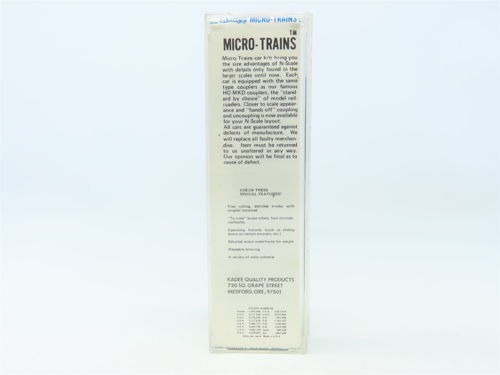 N Kadee Micro-Trains MTL #24314 LNAC (Blue Car) 40' Box Car #144 - Blue Label