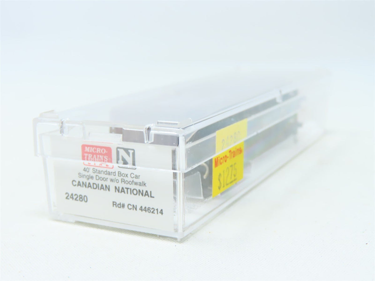 N Micro-Trains MTL #24280 CN Canadian National &quot;Manitoba&quot; 40&#39; Box Car #446214