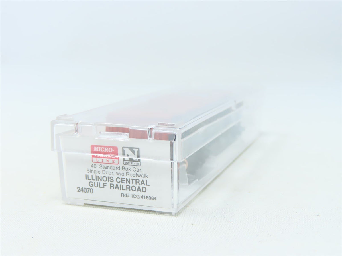 N Scale Micro-Trains MTL #24070 ICG Illinois Central Gulf 40&#39; Box Car #416084