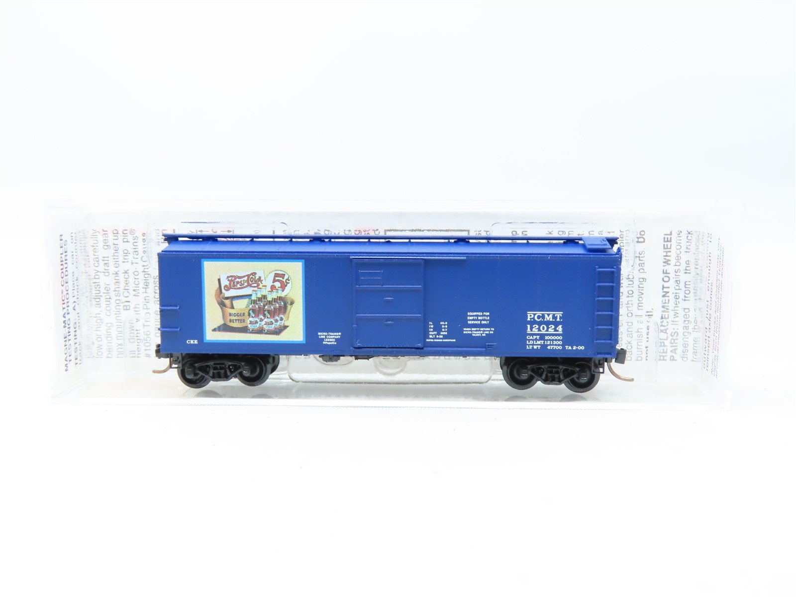 N Scale Micro-Trains MTL #120220 PCMT Pepsi-Cola 40' USRA Steel Box Car #12024