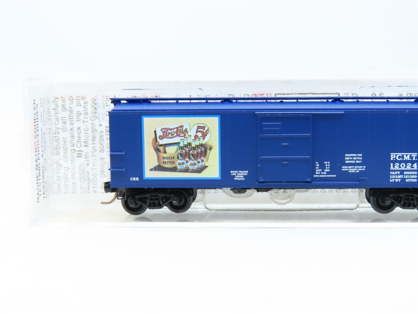 N Scale Micro-Trains MTL #120220 PCMT Pepsi-Cola 40' USRA Steel Box Car #12024