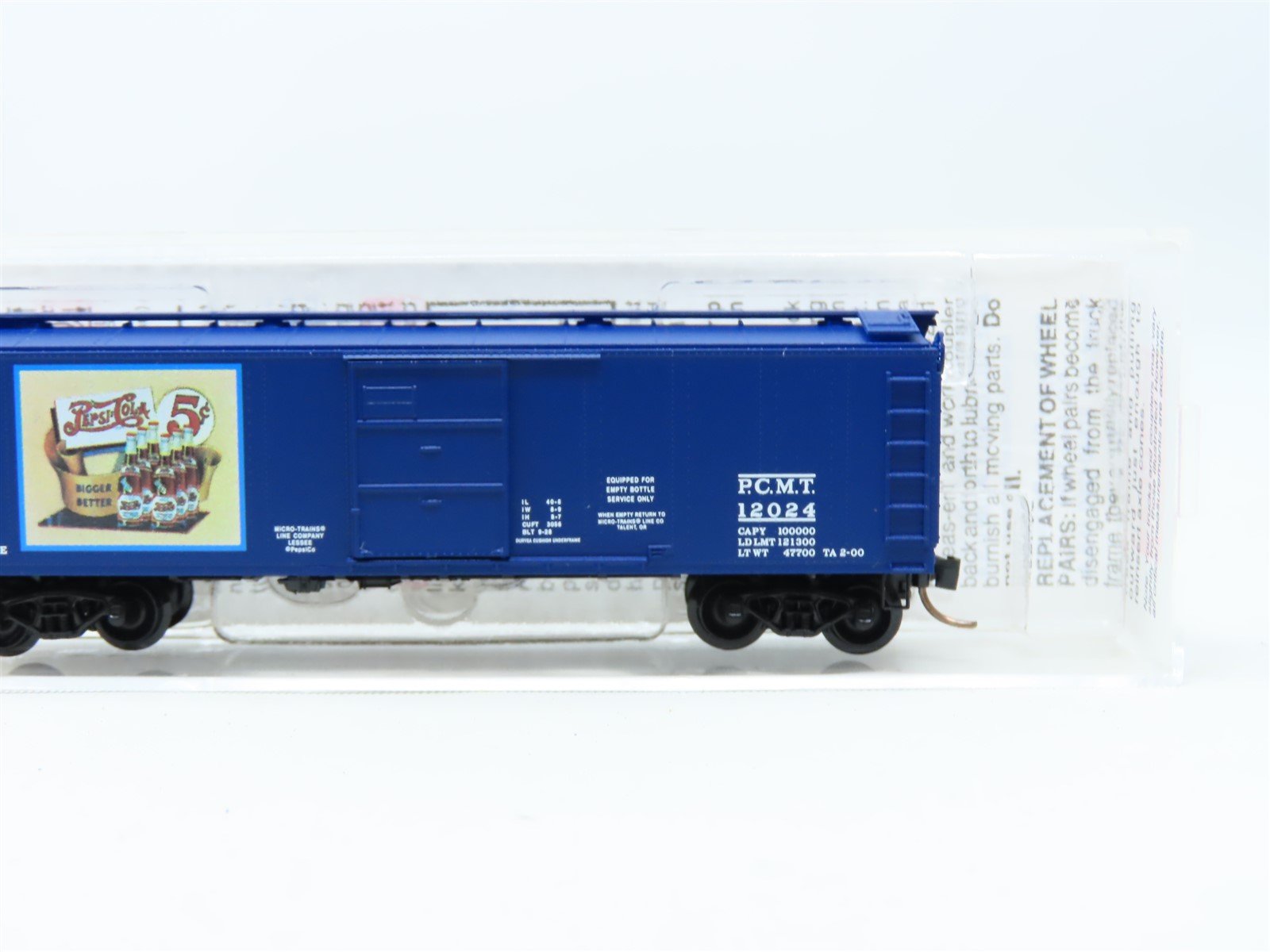 N Scale Micro-Trains MTL #120220 PCMT Pepsi-Cola 40' USRA Steel Box Car #12024