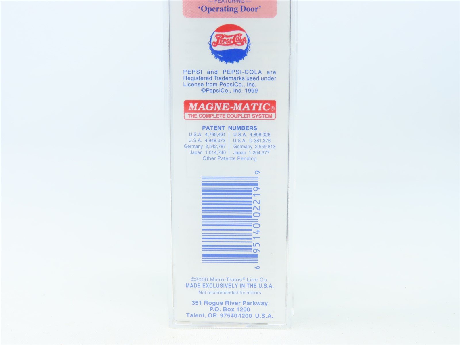 N Scale Micro-Trains MTL #120220 PCMT Pepsi-Cola 40' USRA Steel Box Car #12024