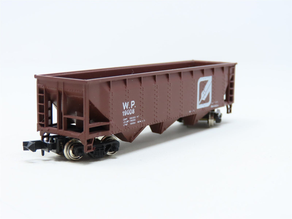 N Scale Con-Cor 0001-01652K WP Western Pacific 40&#39; Steel Hopper #19008