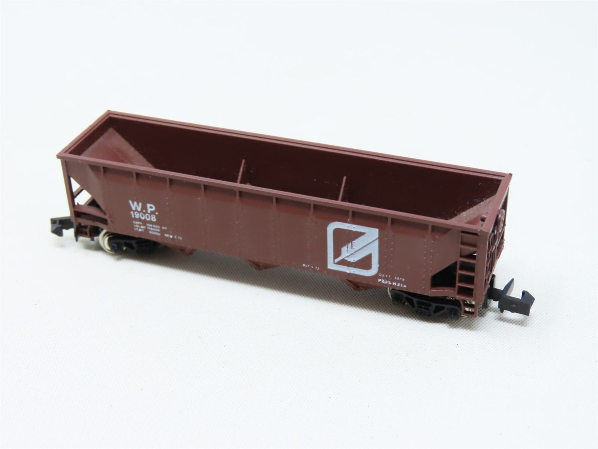 N Scale Con-Cor 0001-01652K WP Western Pacific 40&#39; Steel Hopper #19008