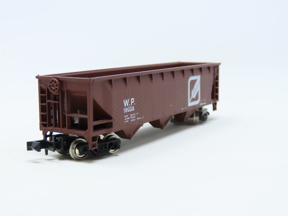 N Scale Con-Cor 0001-01652K WP Western Pacific 40&#39; Steel Hopper #19008