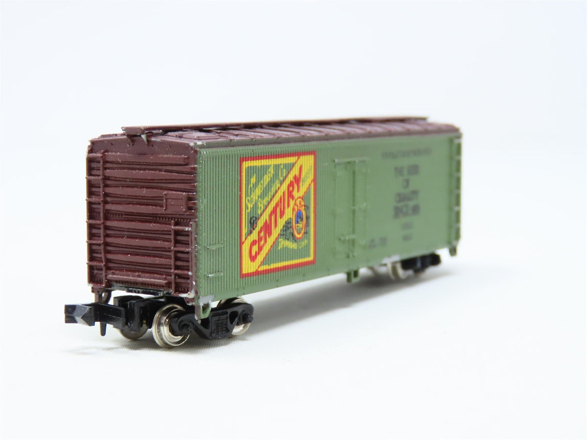 N Scale Con-Cor 0001-135103 SNBX Century Beer 40&#39; Wood Side Reefer Car #4600