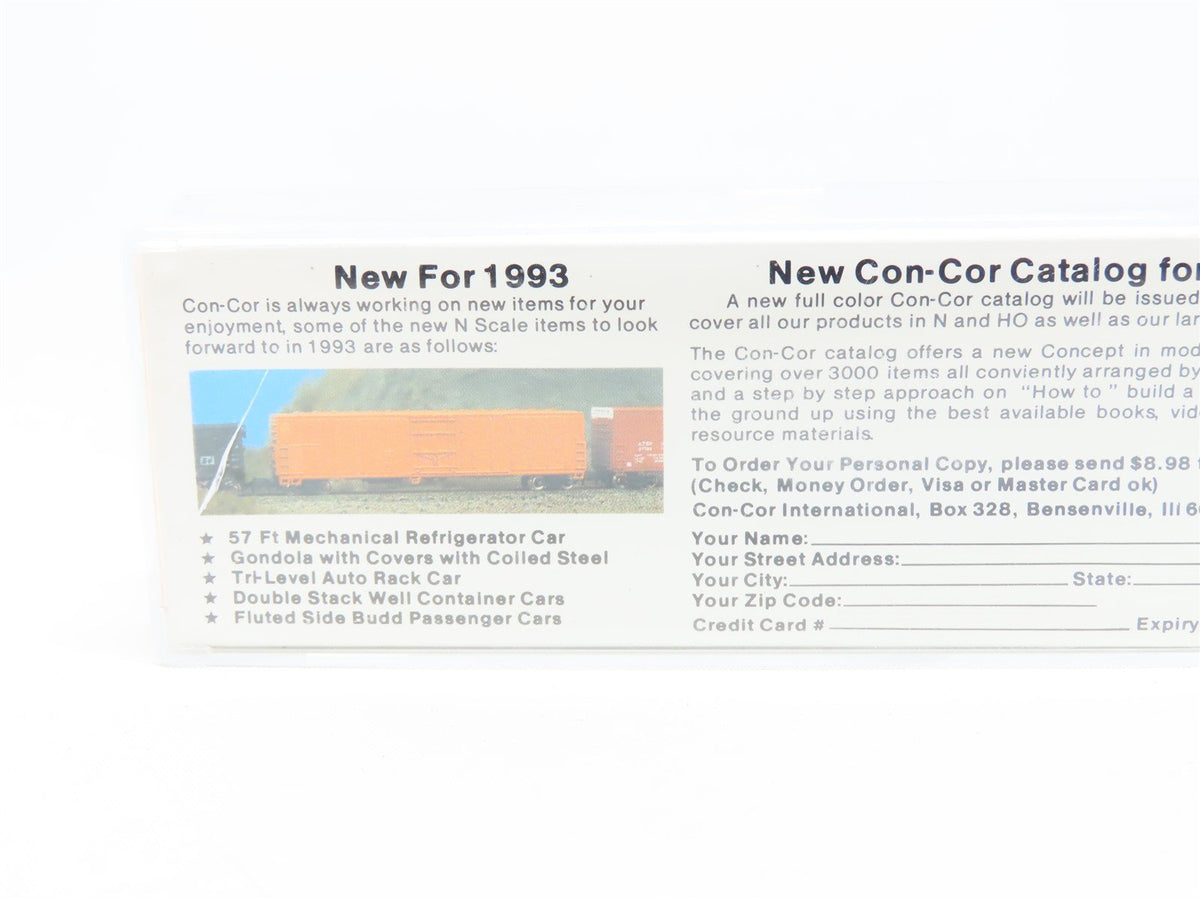 N Scale Con-Cor 0001-008850-5 SFRD Santa Fe &quot;The Chief&quot; 40&#39; Reefer Car #35002