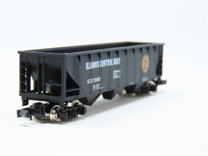 N Scale Con-Cor 1653-A ICG Illinois Central Gulf 40' Steel Hopper #70685