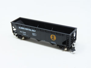 N Scale Con-Cor 1653-A ICG Illinois Central Gulf 40' Steel Hopper #70685