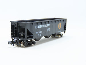 N Scale Con-Cor 1653-A ICG Illinois Central Gulf 40' Steel Hopper #70685