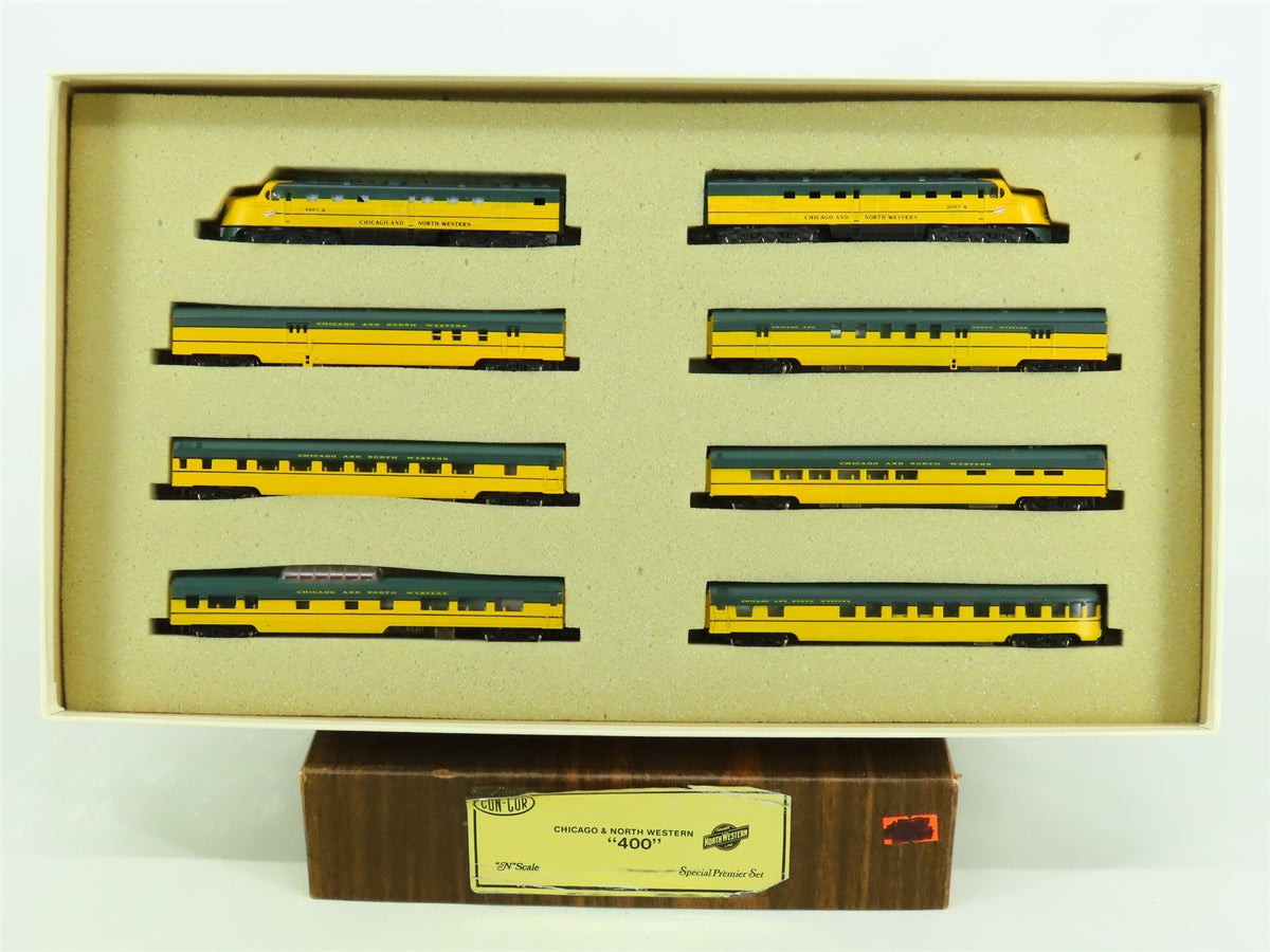 N Scale Con-Cor Special Premiere CNW &quot;The 400&quot; ALCO DL-109 Diesel Passenger Set