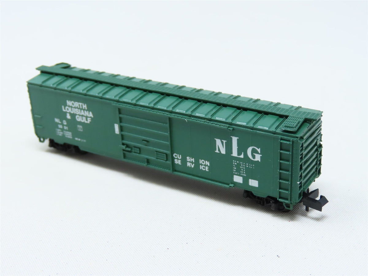 N Scale Con-Cor 1452-X NLG North Louisiana &amp; Gulf 50&#39; Panel Box Car #5001