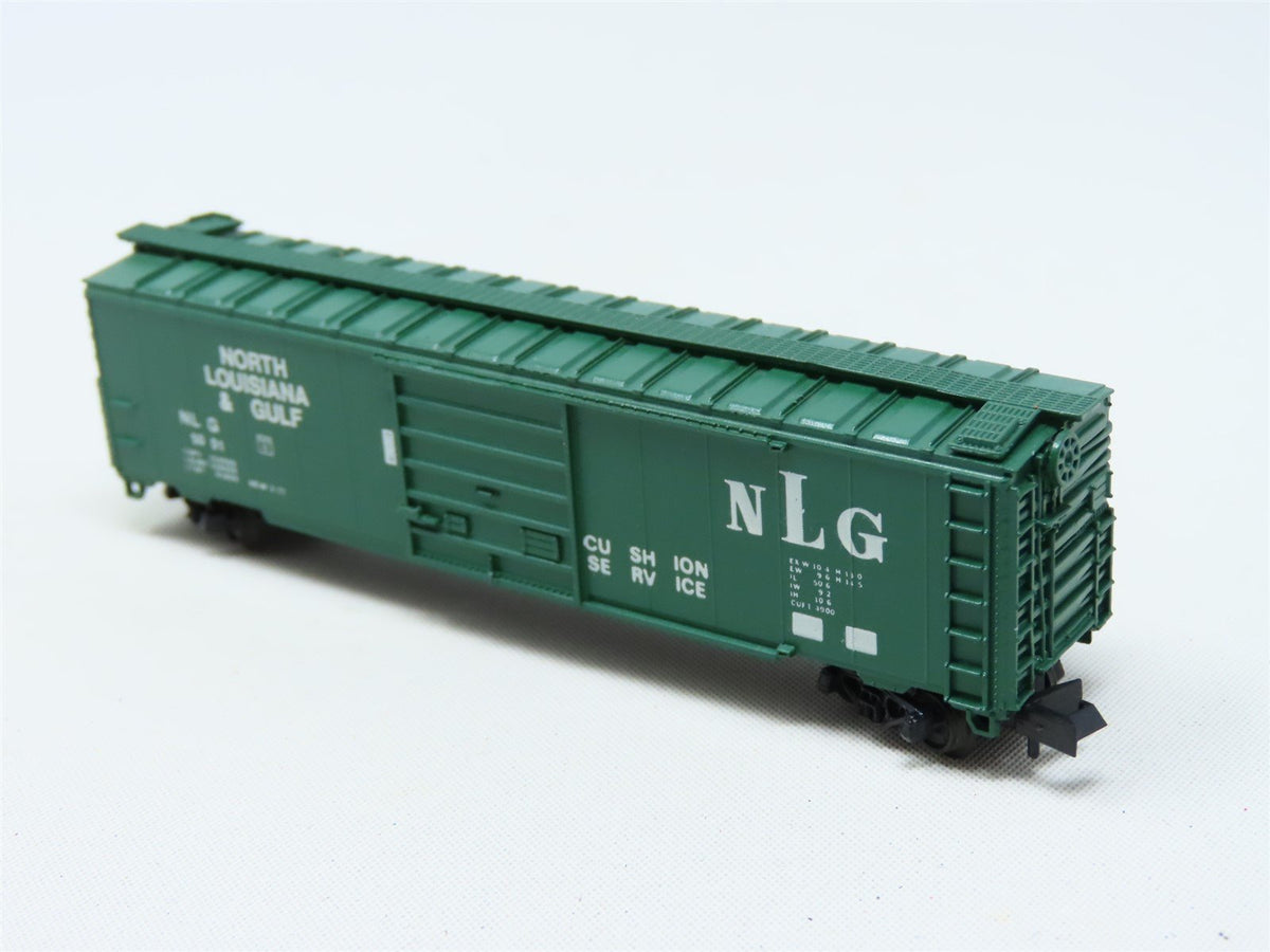 N Scale Con-Cor 1452-X NLG North Louisiana &amp; Gulf 50&#39; Panel Box Car #5001