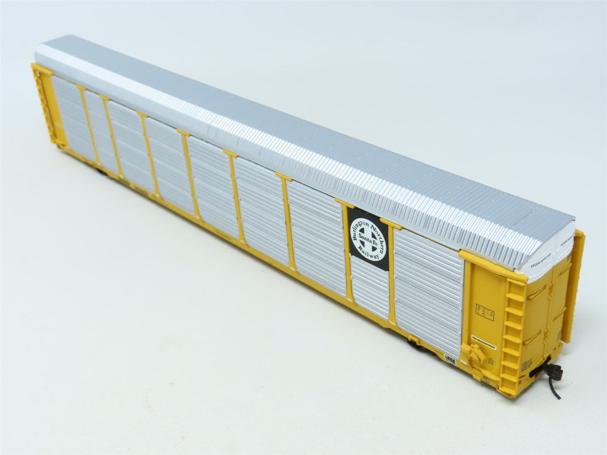 HO Walthers Gold Line 932-24874 BNSF (B&amp;W Logo) 89&#39; Tri-Level Auto Carrier 2-Pk