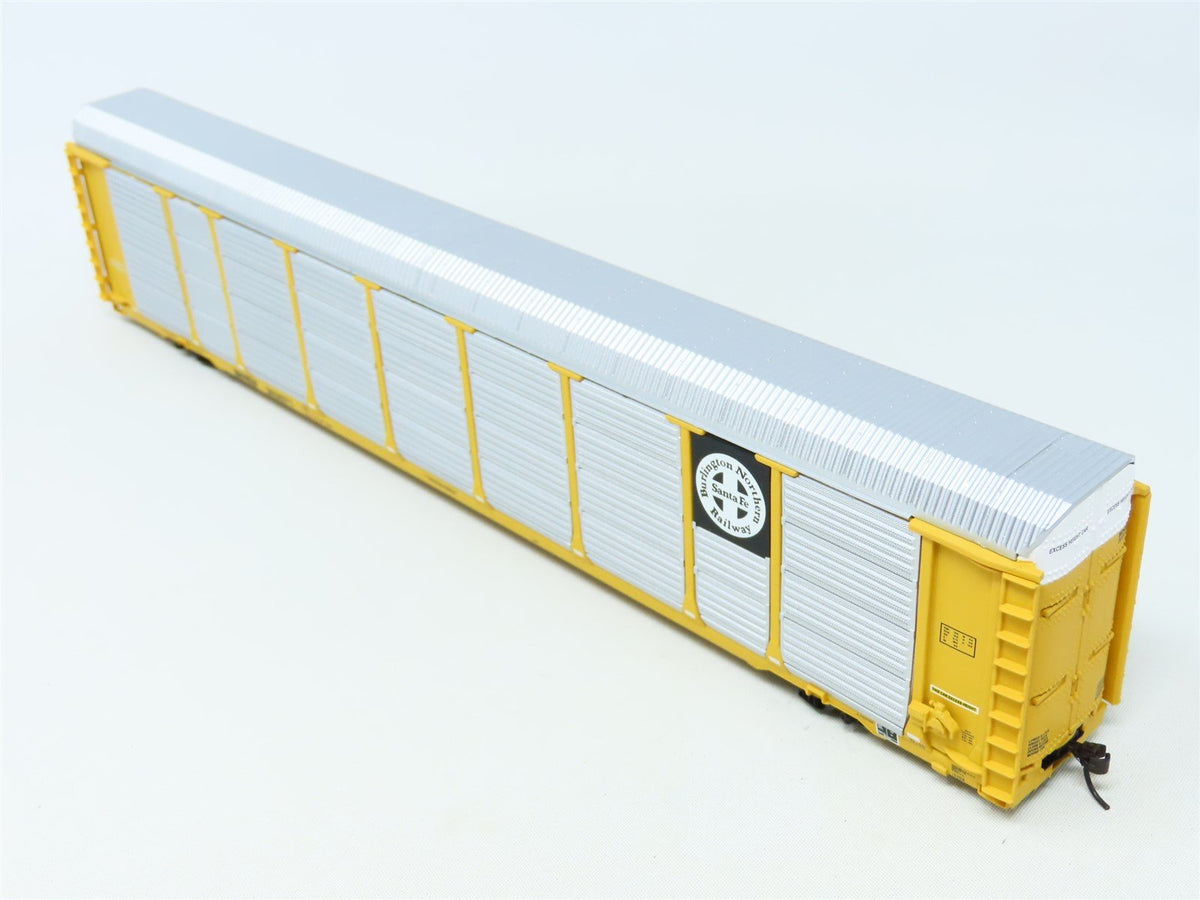 HO Walthers Gold Line 932-24874 BNSF (B&amp;W Logo) 89&#39; Tri-Level Auto Carrier 2-Pk