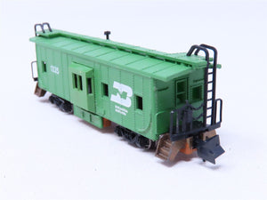 N Scale Con-Cor 0001-01251F BN Burlington Northern Bay Window Caboose #1335