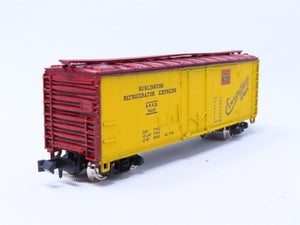 N Scale Con-Cor 1051-X BREX Burlington Route 40' Steel Reefer #74119