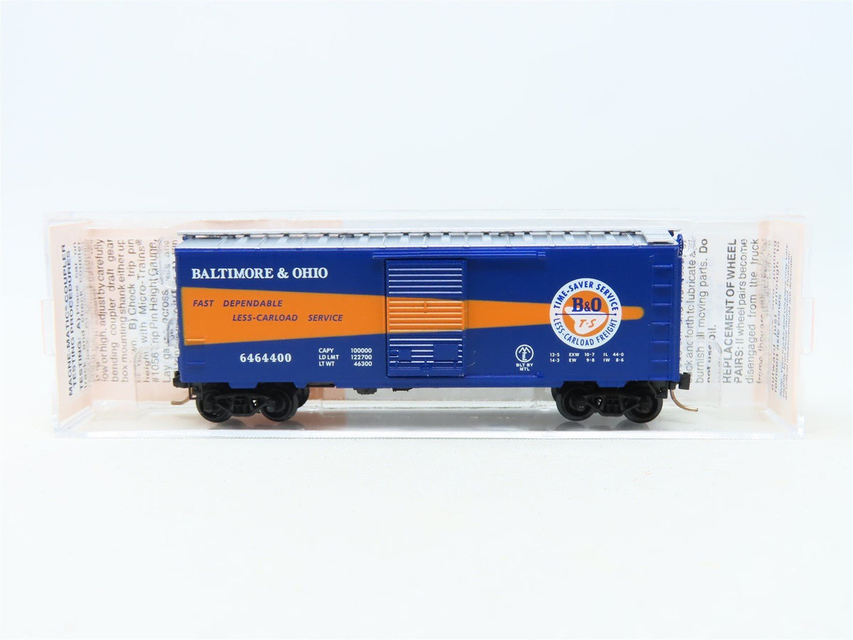 N Scale Micro-Trains MTL Lowell Smith 6464-400 B&amp;O Time Saver Boxcar #6464400