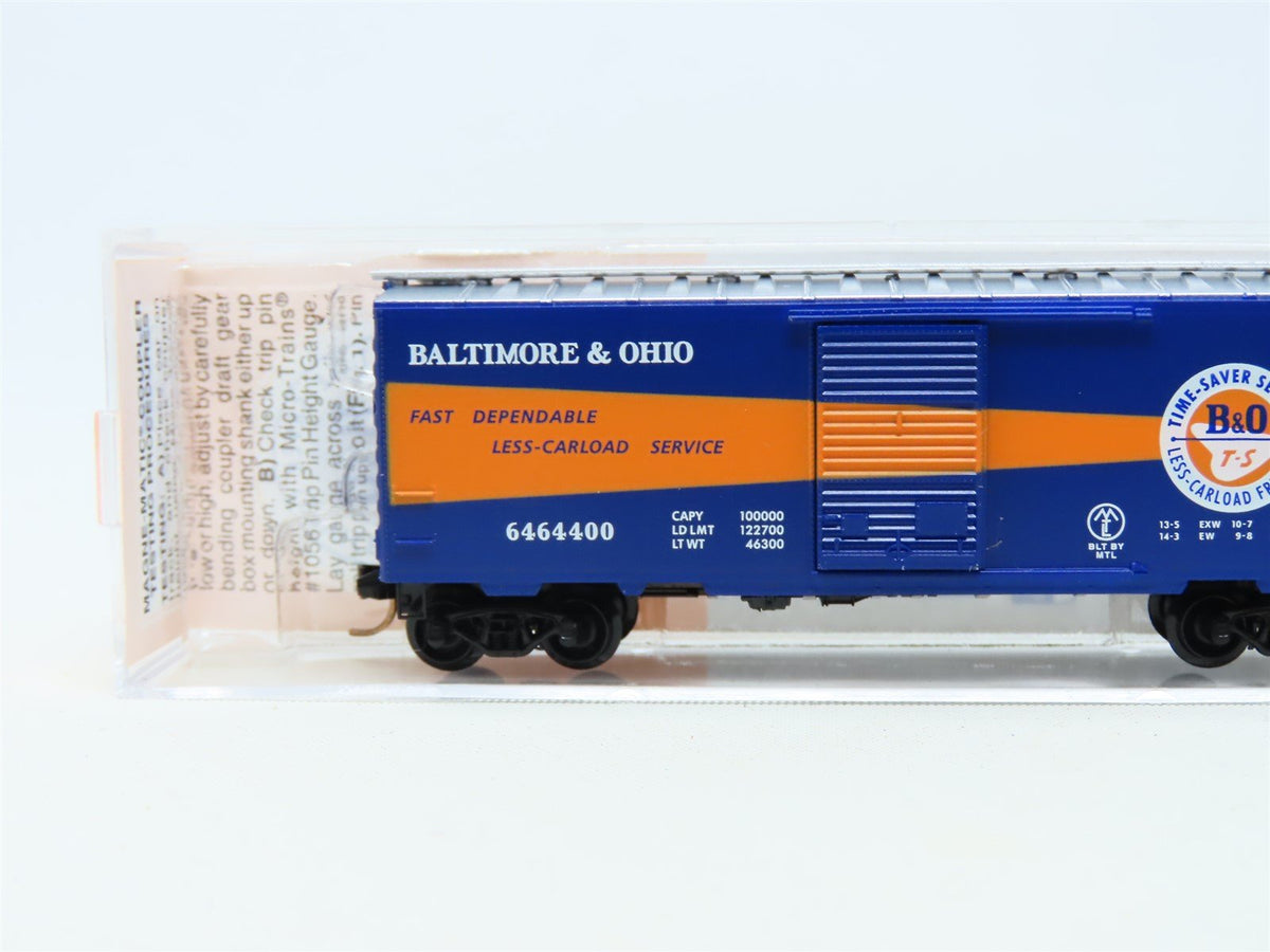 N Scale Micro-Trains MTL Lowell Smith 6464-400 B&amp;O Time Saver Boxcar #6464400