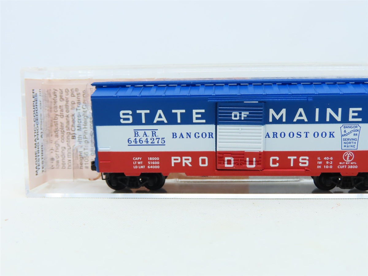 N Micro-Trains MTL Lowell Smith 6464-275X BAR State of Maine Boxcar #6464275