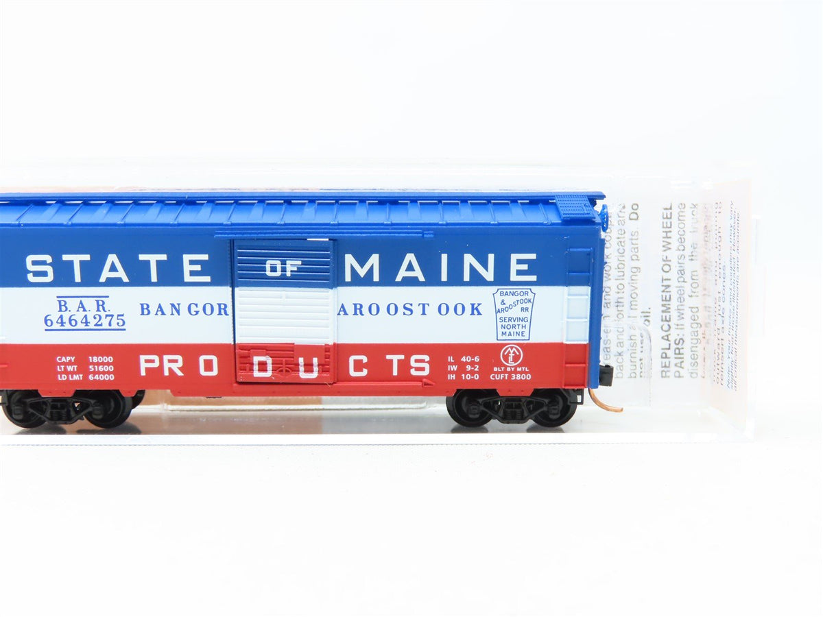 N Micro-Trains MTL Lowell Smith 6464-275X BAR State of Maine Boxcar #6464275