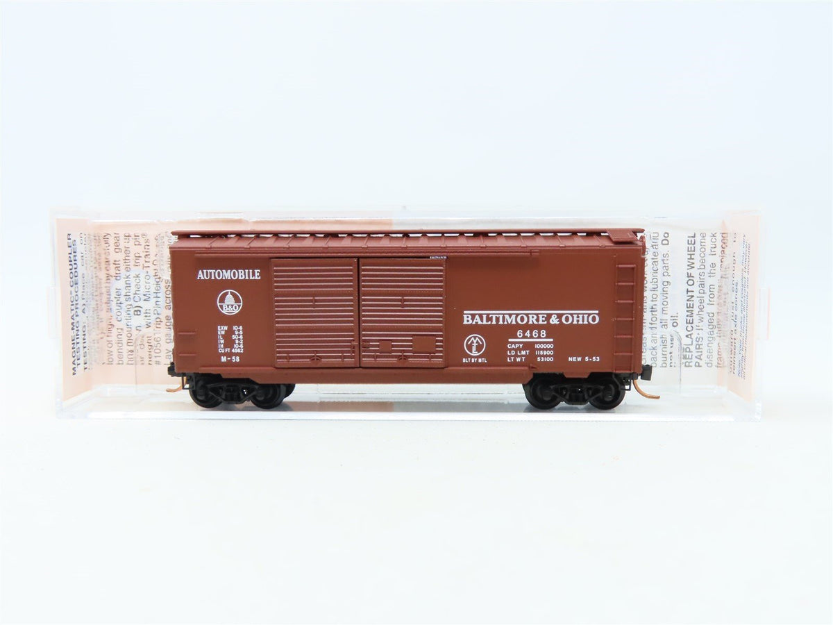 N Scale Micro-Trains MTL NSC 04-97A Lowell Smith 6468X B&amp;O Baltimore Ohio Boxcar