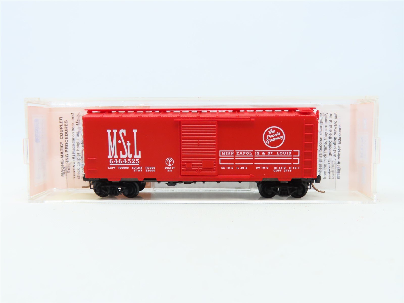 N Micro-Trains MTL Lowell Smith 6464-525 M&Stl The Peoria Gateway Boxcar 6464525