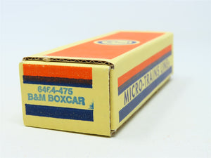N Scale Micro-Trains MTL Lowell Smith 6464-475 BM Boston & Maine Boxcar #6464475